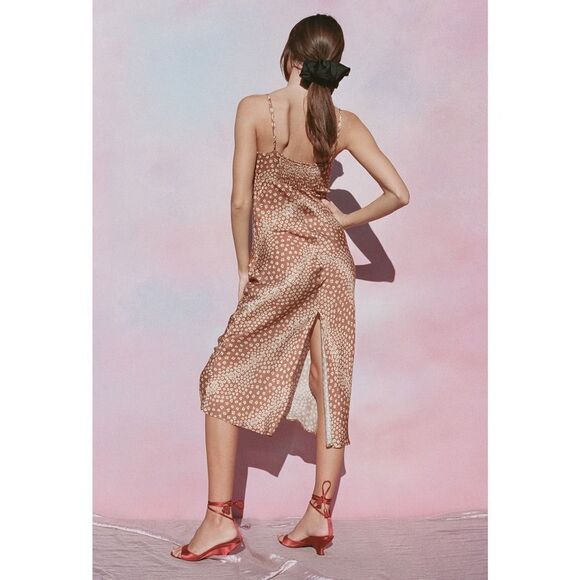 CIAO LUCIA Nera Printed Midi Slip Dress Large - Picture 5 of 11